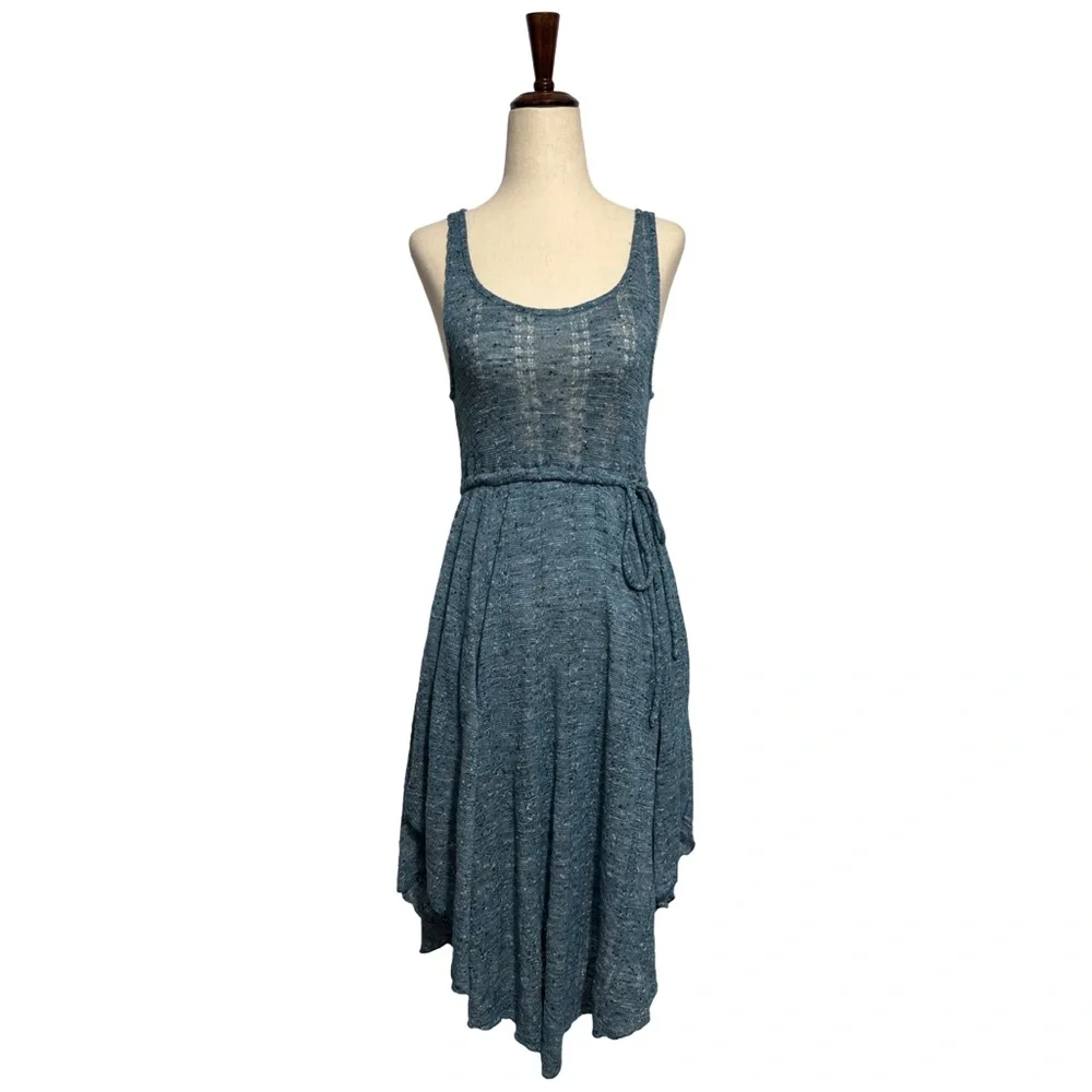 Free People • FP Beach Starry Night Gauzy Asymmetrical Hem Lined Dress XS/S